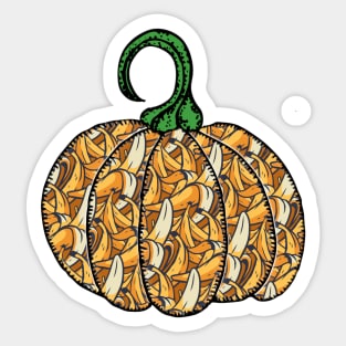 Bananas Pumpkin Sticker